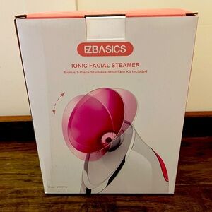 Ionic Facial Steamer Pink with 5 pc Stainless Steel Skin Kit
